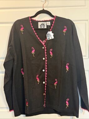 Storybook Knits Pink Flamingo 1X NWT